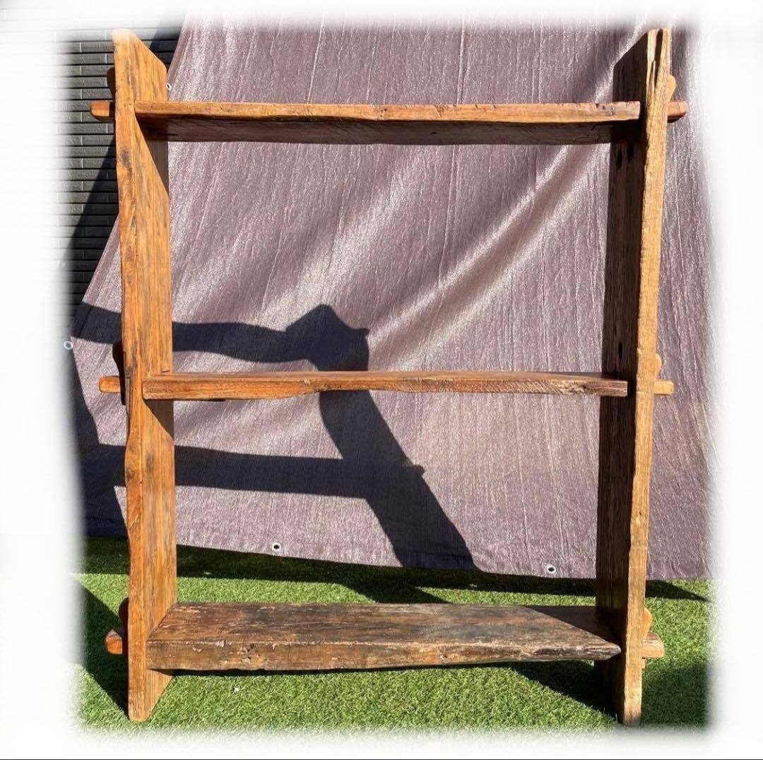 アジアン家具 チーク材 組み木棚