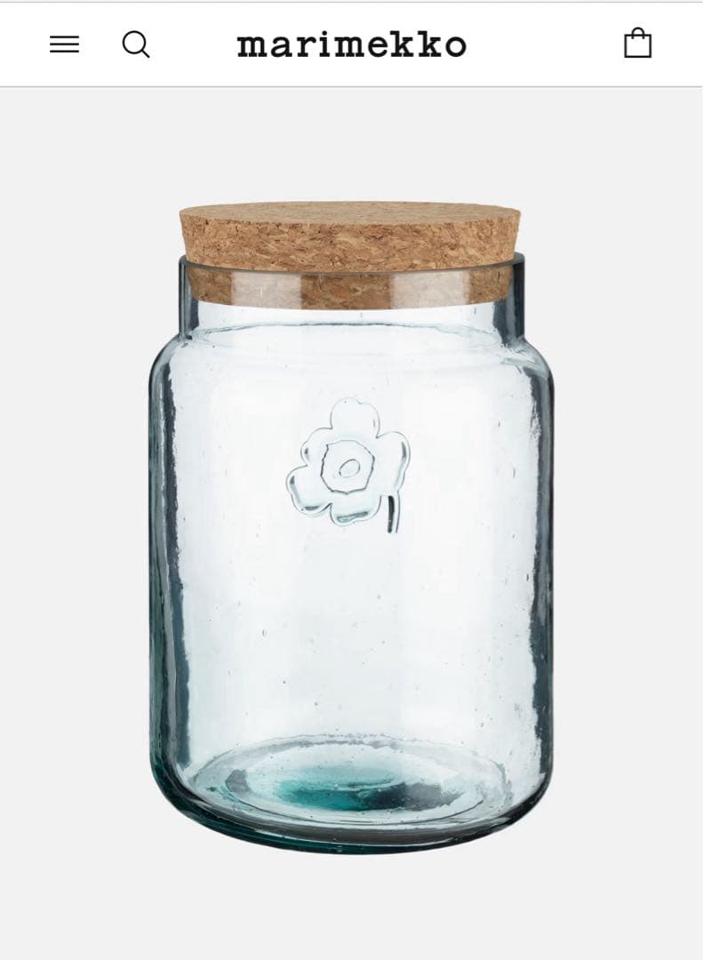 marimekko jar ジャー ガラス 保存容器