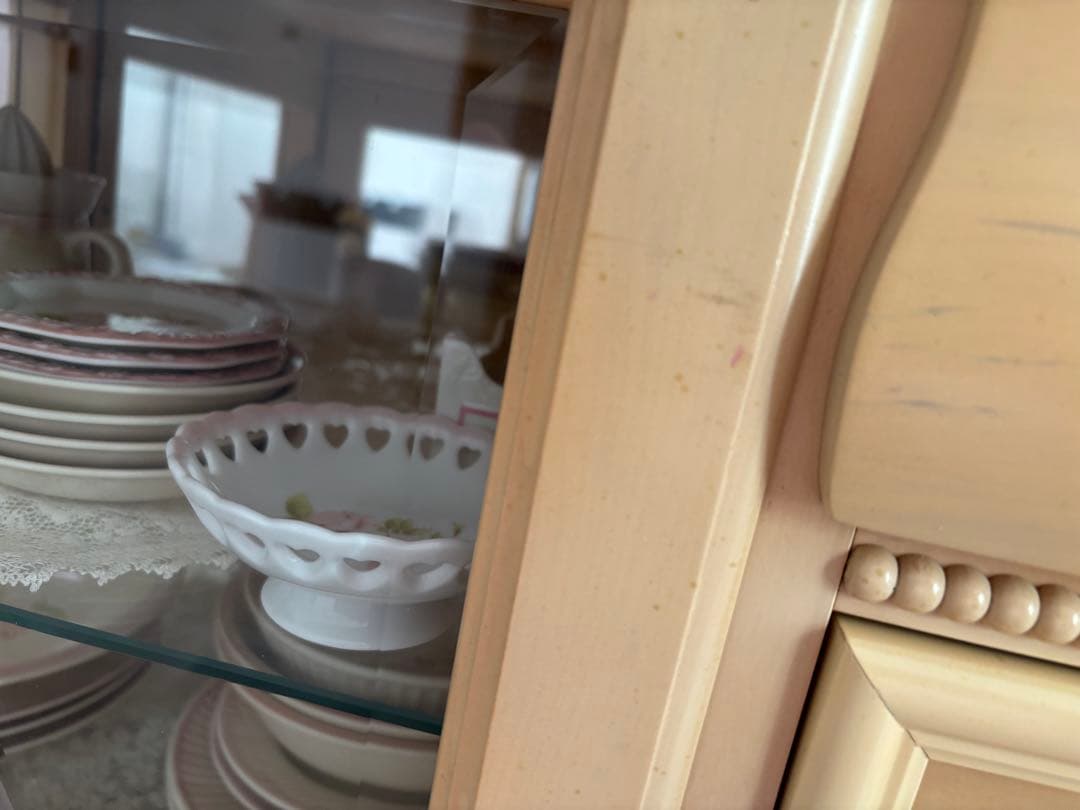 リンホーリン♡ ガラスサイドボード 美品 レア 大塚家具 飾り棚 リビング収納