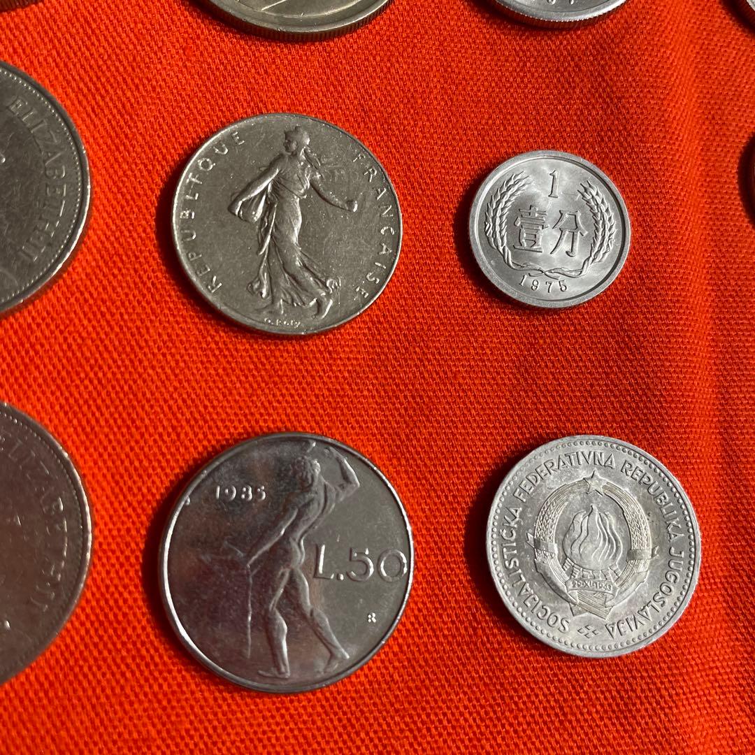 外貨まとめ売り 色々 イギリス、イタリア、フランス、スイス、中国