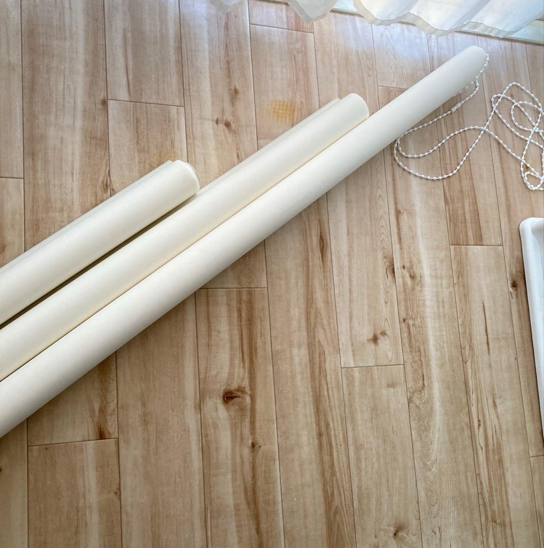 【定価約45,000円】タチカワ 洗えるロールスクリーン 3本セット 取付金具付