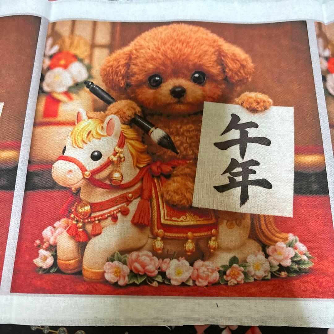 ハンドメイド　ハンカチ、ポーチ　見本