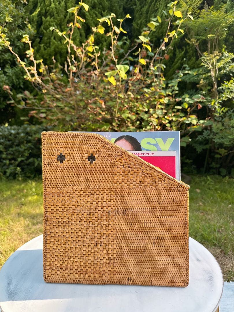 【新品】アタ ブック ファイル スタンド 本立て アタ雑貨 バリ島 アタ小物