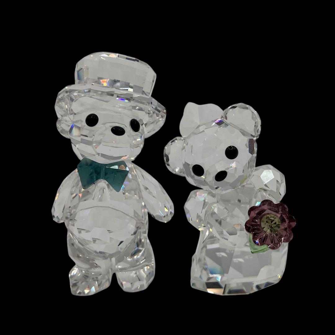 廃盤品　スワロフスキー　クリスベア　あなたと私　ウェディング　結婚式　クリスタル