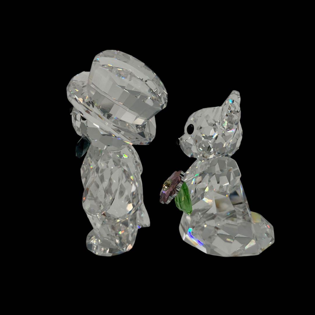 廃盤品　スワロフスキー　クリスベア　あなたと私　ウェディング　結婚式　クリスタル