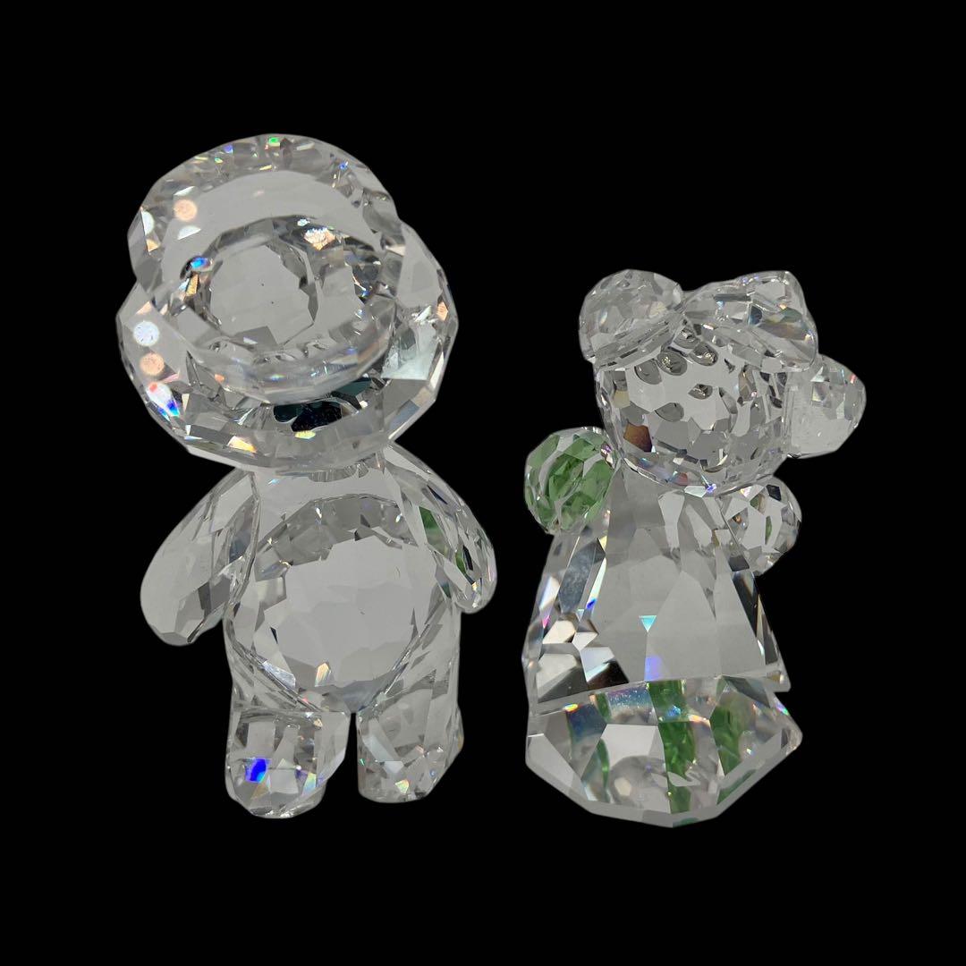 廃盤品　スワロフスキー　クリスベア　あなたと私　ウェディング　結婚式　クリスタル
