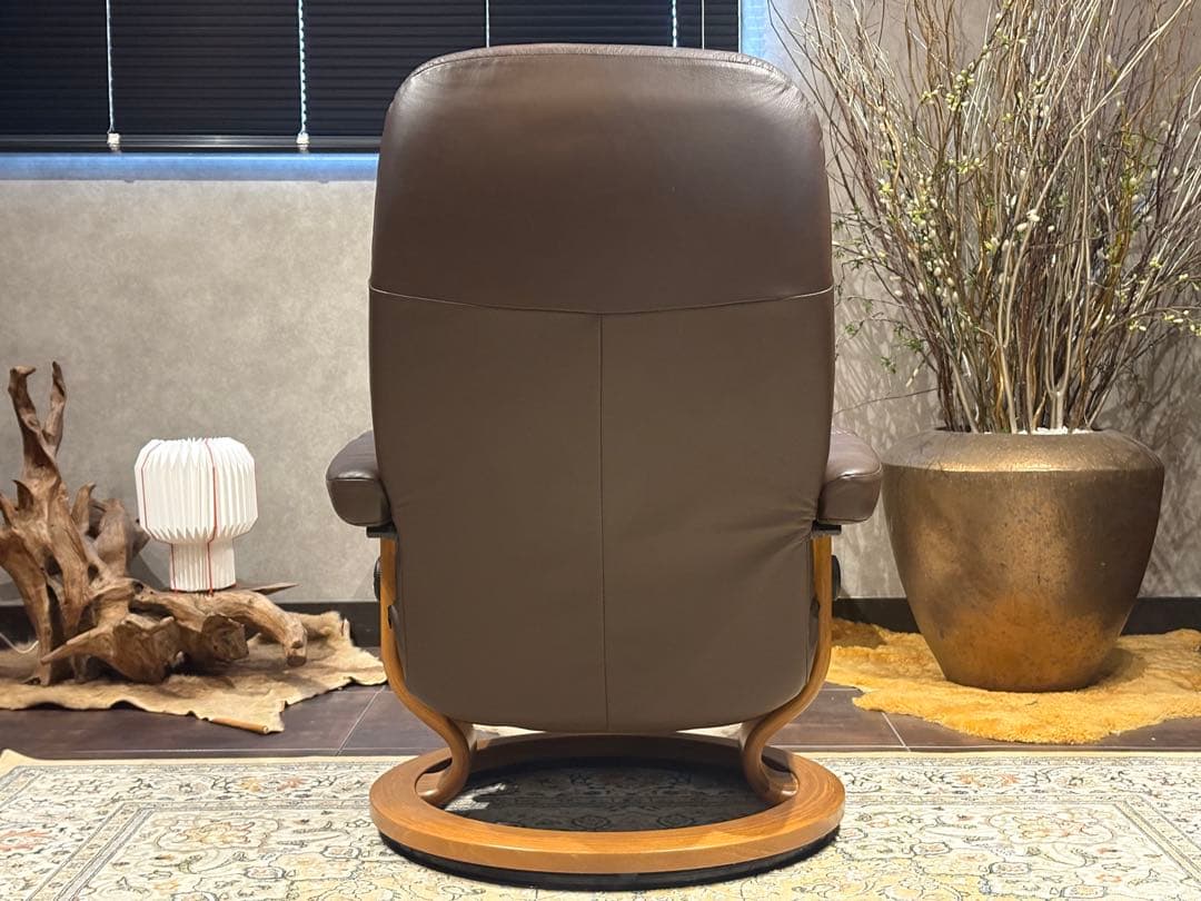 ①エコーネス パーソナルソファ オットマン ストレスレスチェア　IZZ