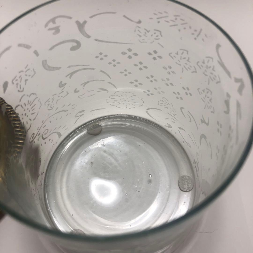 F☆ キツネ　の　ガラス　小物入れ　キャニスター