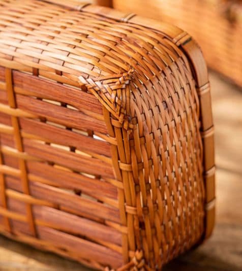 竹細工 新品★茶道収納バッグ★竹編バッグ ハンドバッグ 古風便攜 手作工芸品