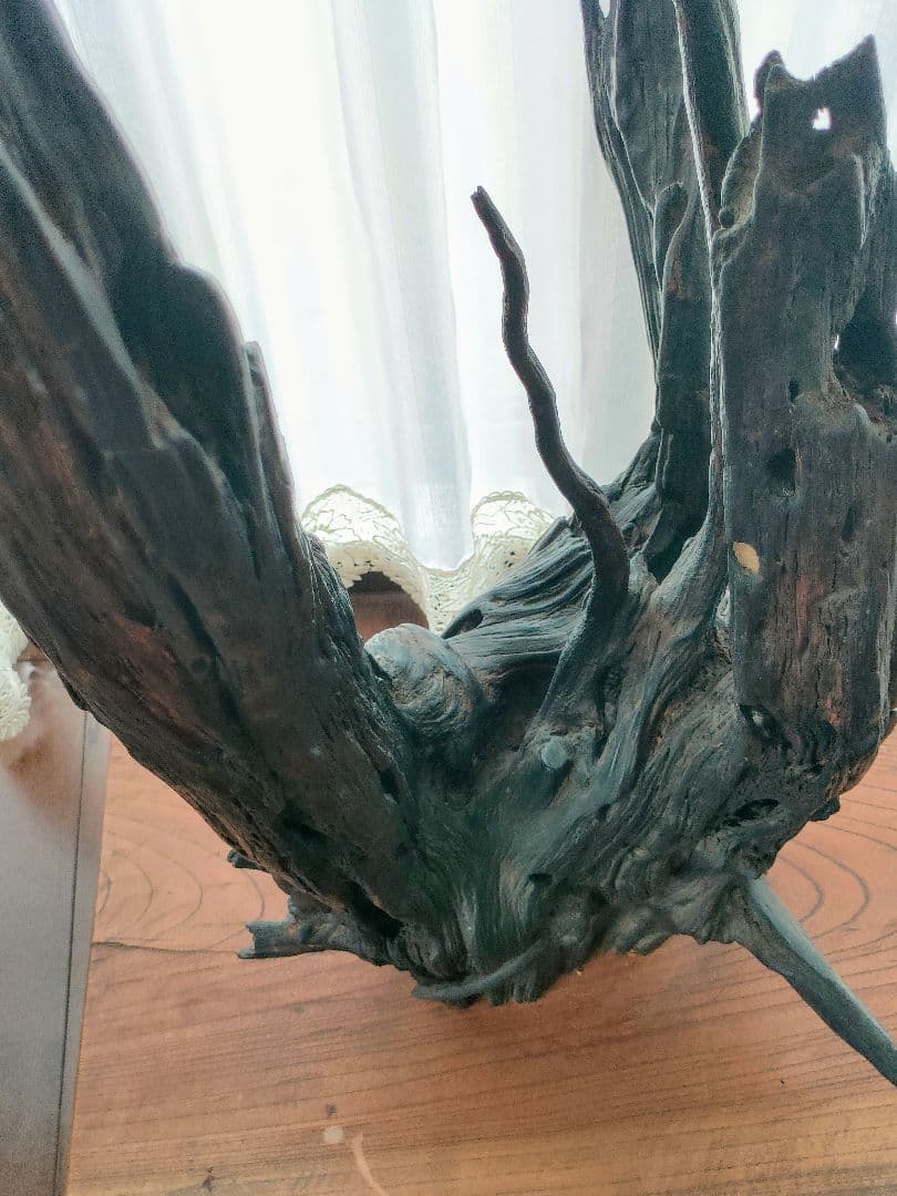 流木 インテリア約 170cm 木製台座付　driftwood interior