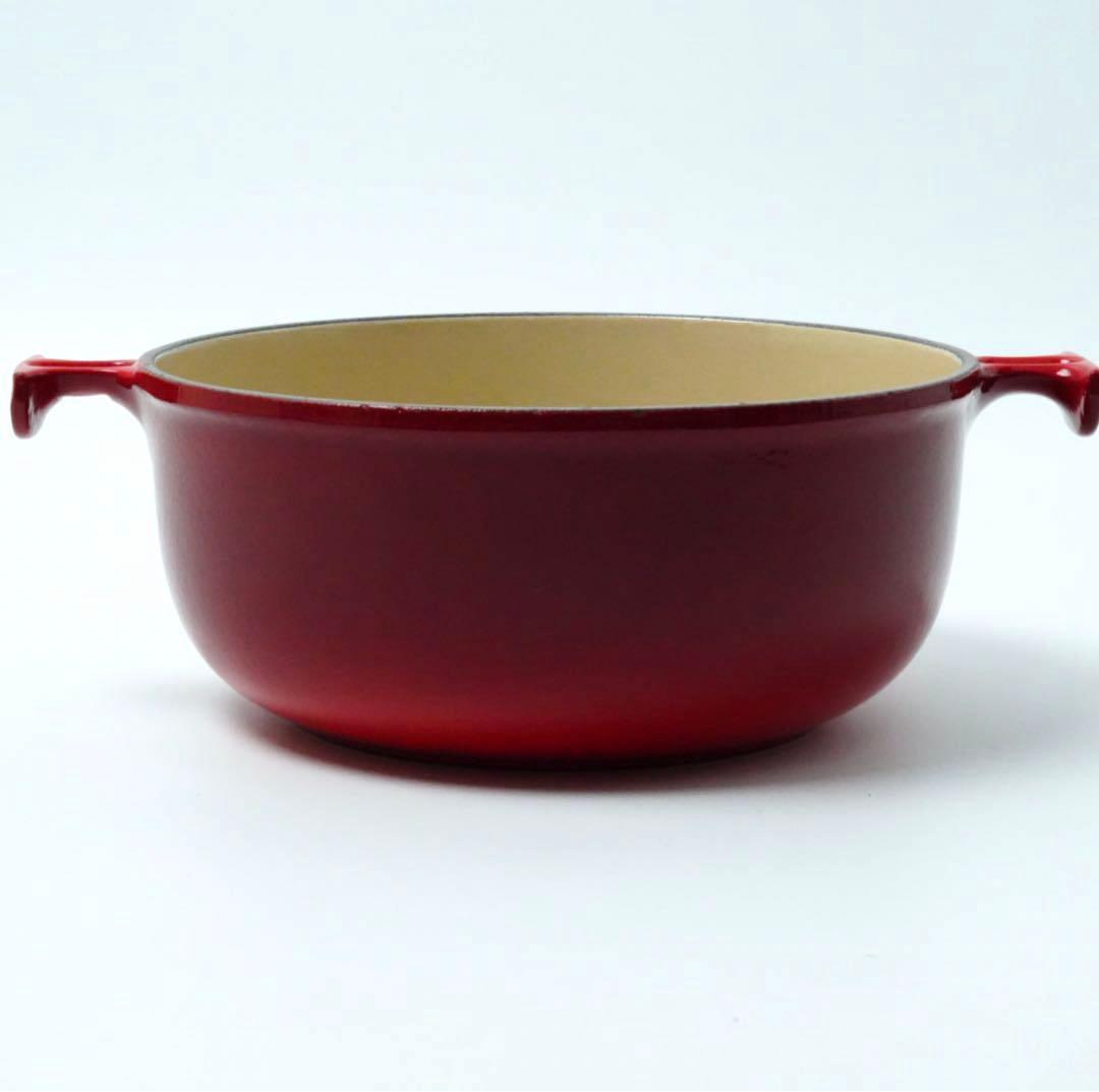 LE CREUSET　ココット ロンド チェリーレッド　20cm ママシリーズ