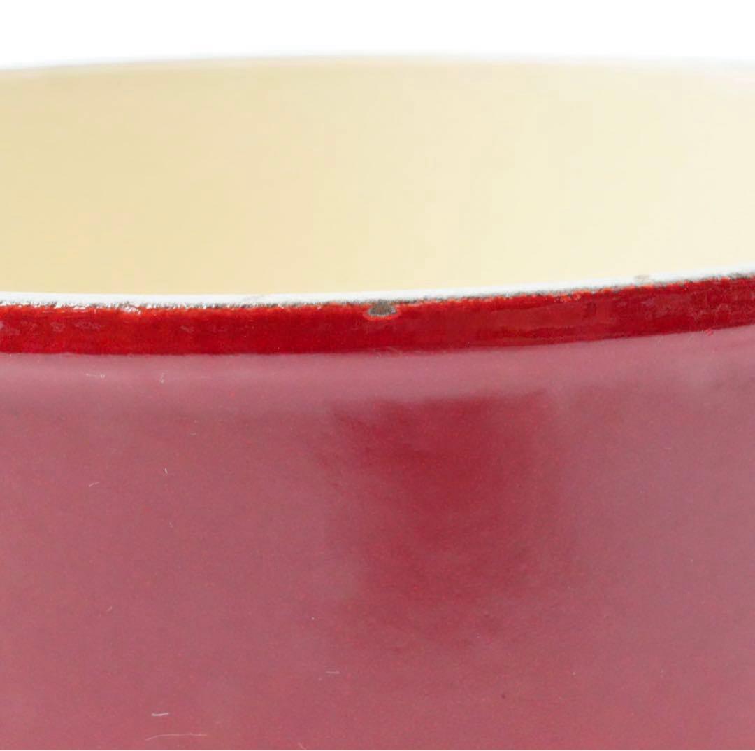 LE CREUSET　ココット ロンド チェリーレッド　20cm ママシリーズ