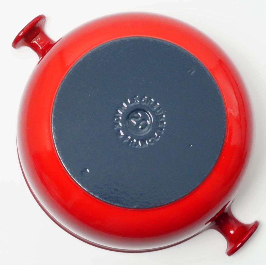 LE CREUSET　ココット ロンド チェリーレッド　20cm ママシリーズ
