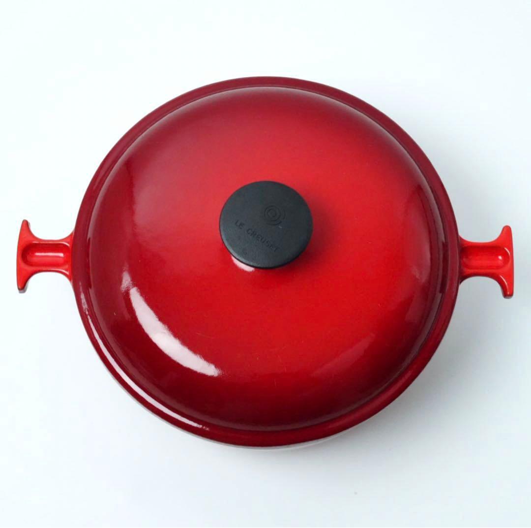 LE CREUSET　ココット ロンド チェリーレッド　20cm ママシリーズ