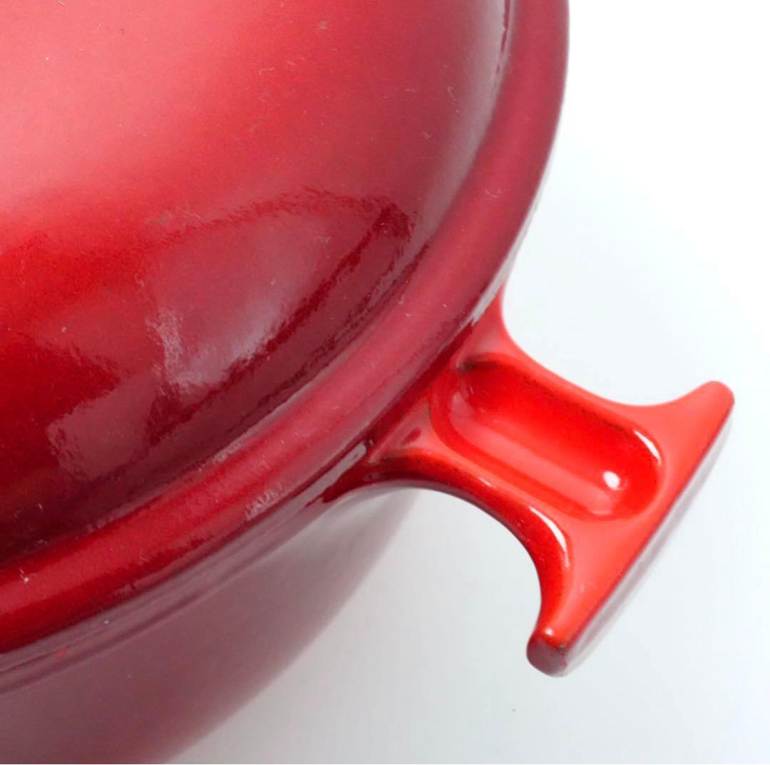 LE CREUSET　ココット ロンド チェリーレッド　20cm ママシリーズ