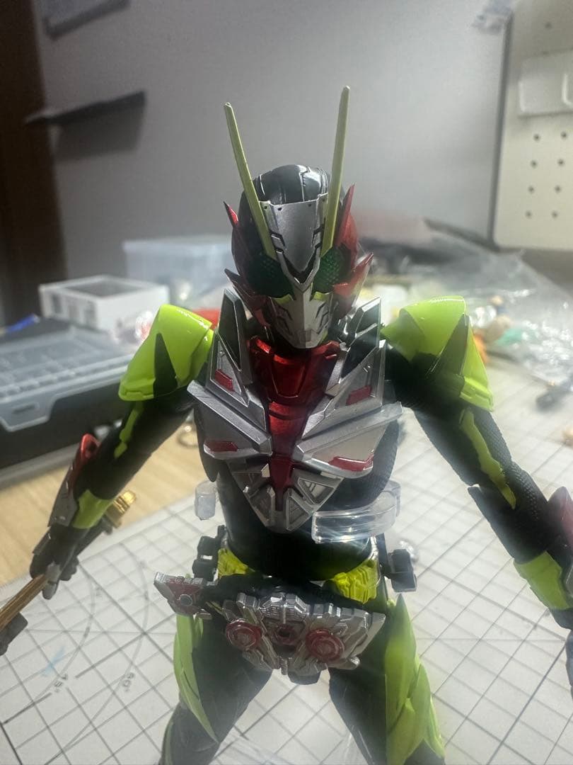 改造品 S.H.Figuarts 仮面ライダーゼロスリー 発光.ver