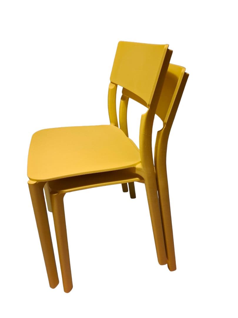 IKEA ダイニングチェア 2脚セット スタッキングチェア ヤニンゲ