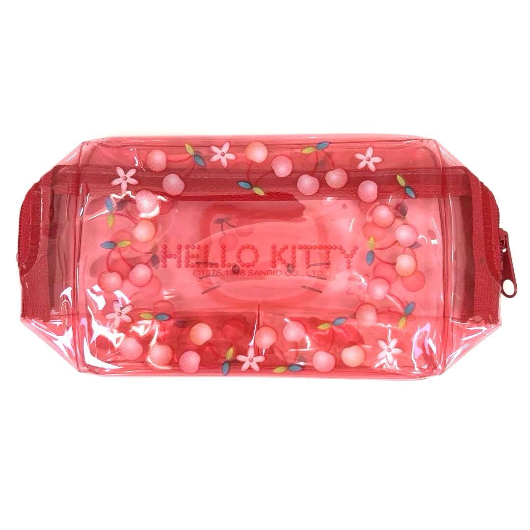 当時物　平成レトロ　サンリオ　ハローキティ　ビニールポーチ　さくらんぼ