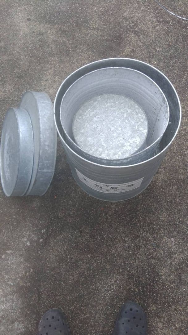 ブリキ缶　昭和レトロ