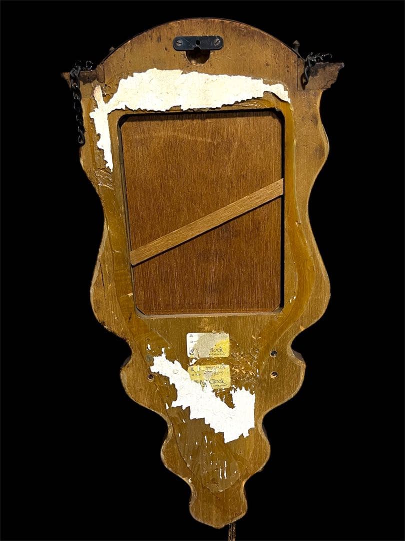 鸛《極稀少》動作確認済 ワルミンク ウーバ ムーンフェイズ 分銅式振り子掛時計