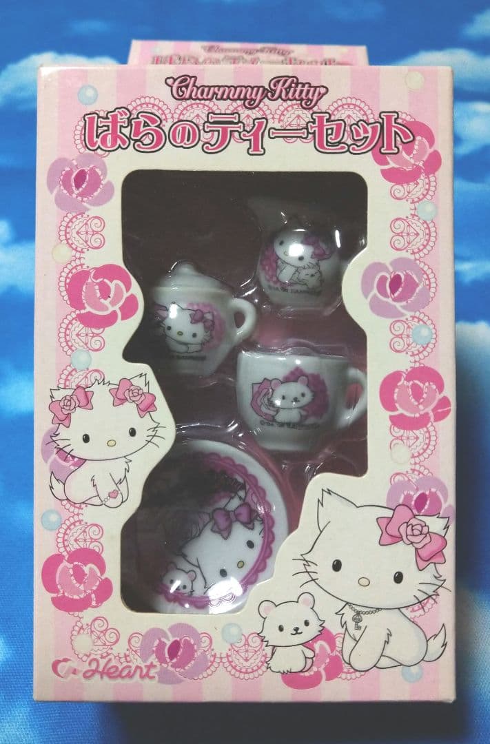 3☆チャーミーキティ☆ばらのティーセット☆コンプリート☆ミニチュア