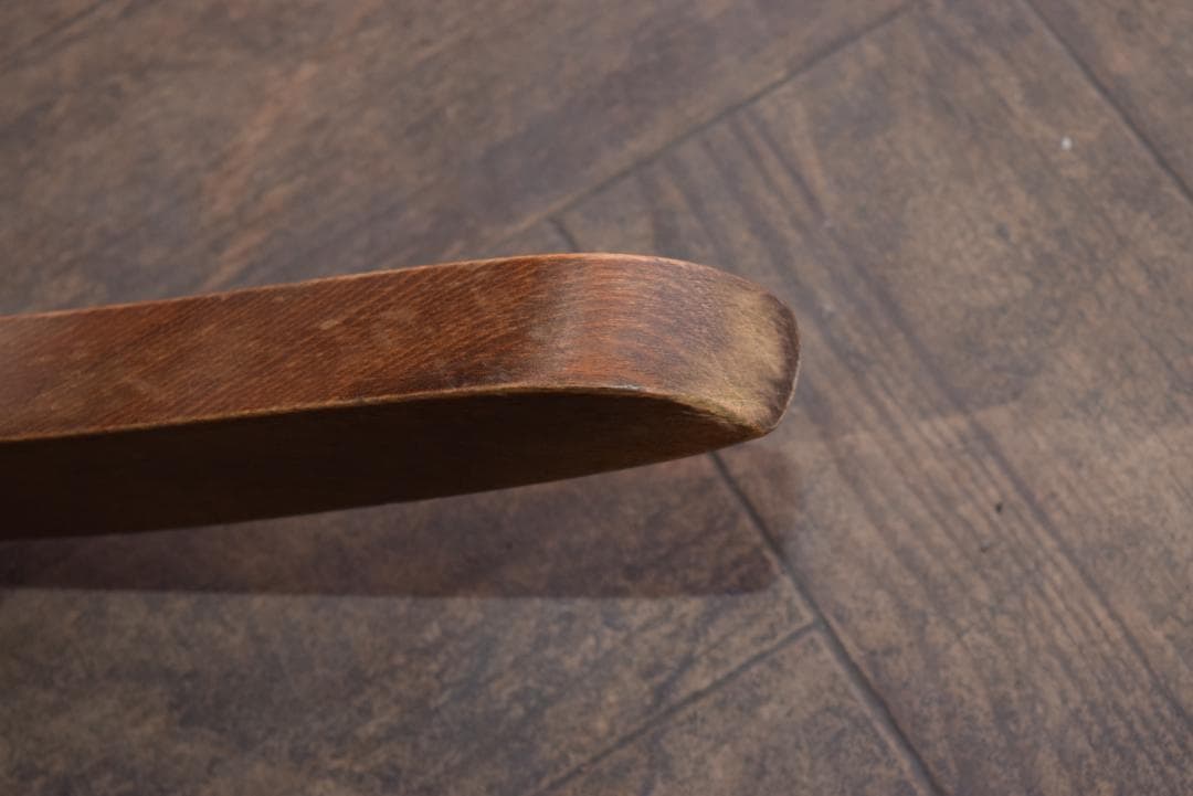 アンティーク ロッキングチェア 座面クッション付き 鋲打ち 飛騨家具