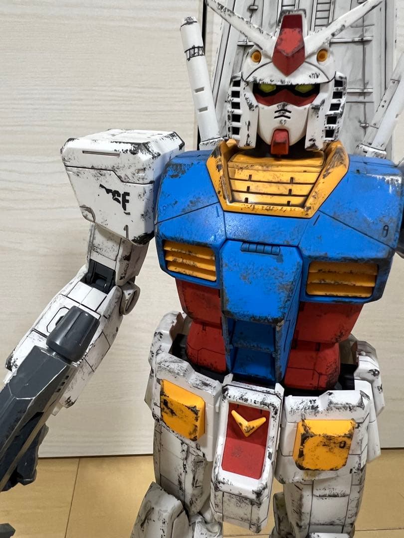 【ウェザリング塗装・完成品】1/48 メガサイズモデル RX-78-2ガンダム