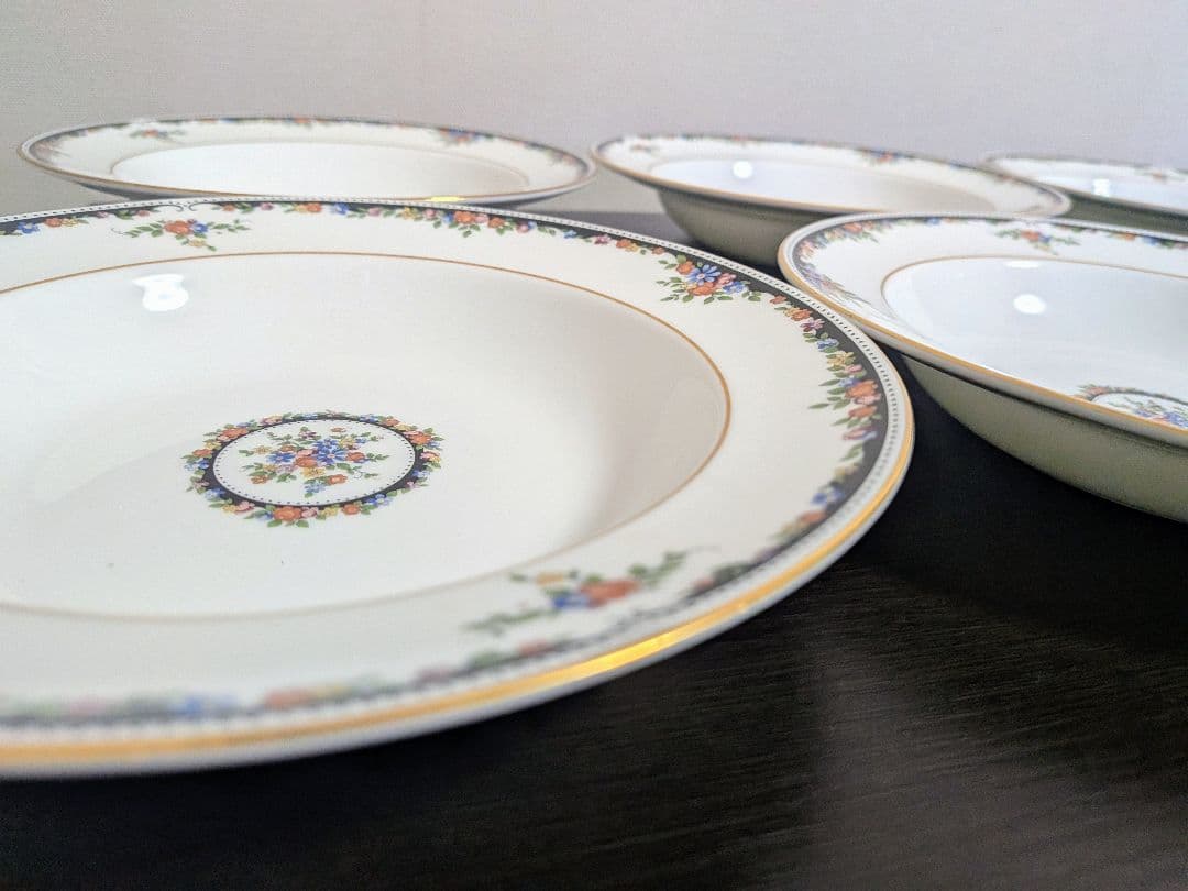 ウエッジウッド　オズボーン　スープ皿　20.2cm 6枚　新品未使用