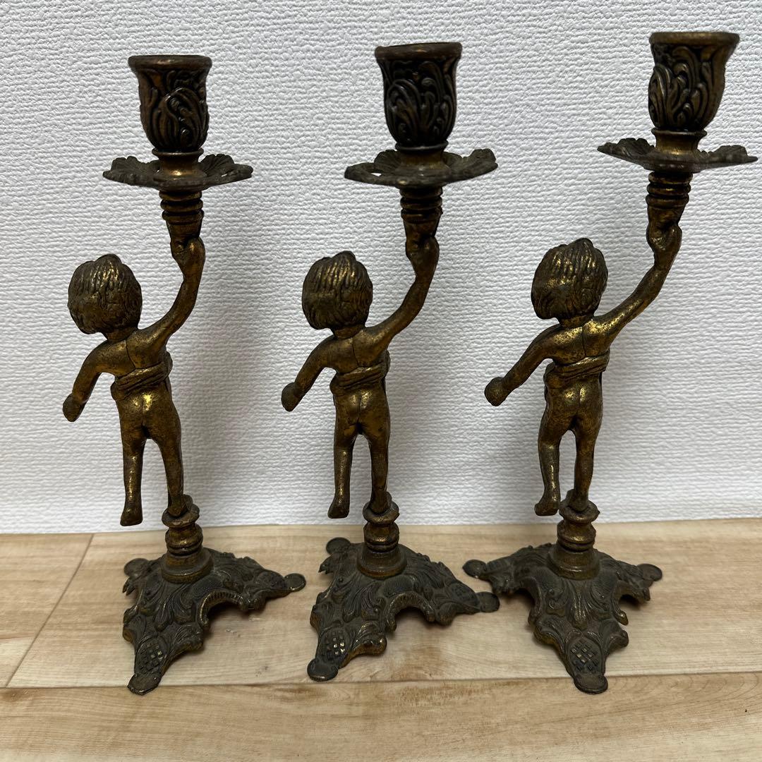 イタリア製☆キャンドルスタンド☆燭台 真鍮