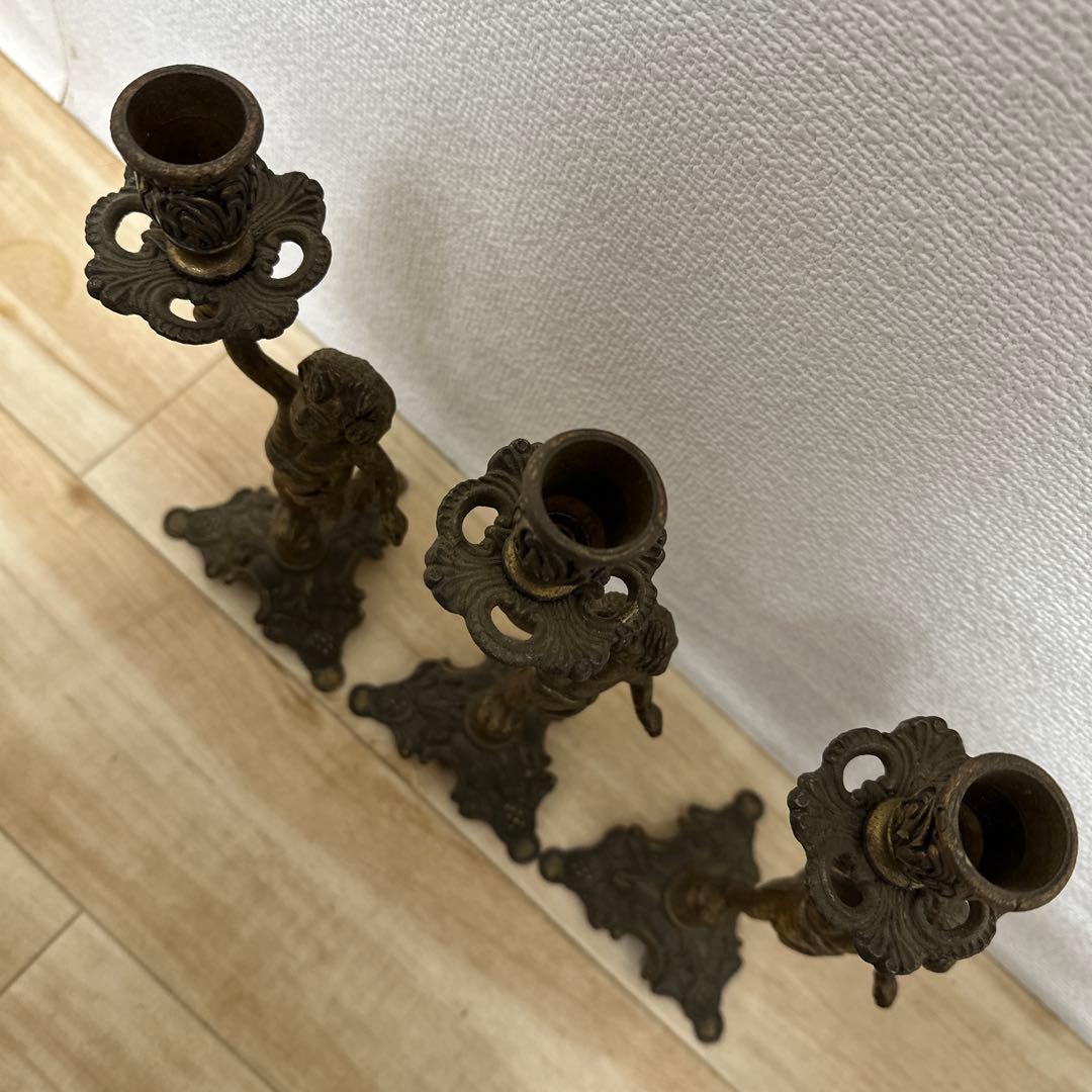 イタリア製☆キャンドルスタンド☆燭台 真鍮