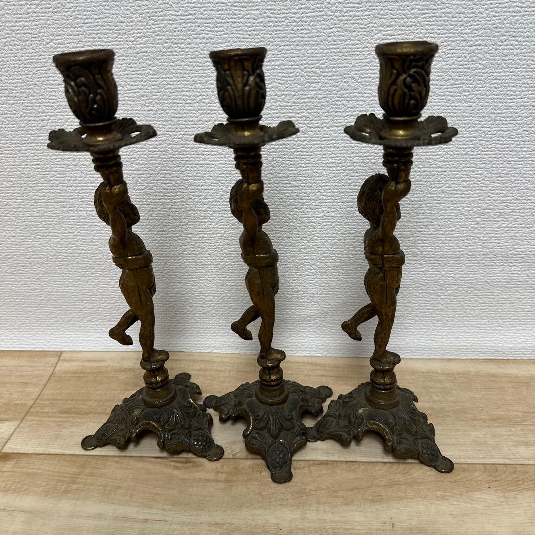 イタリア製☆キャンドルスタンド☆燭台 真鍮