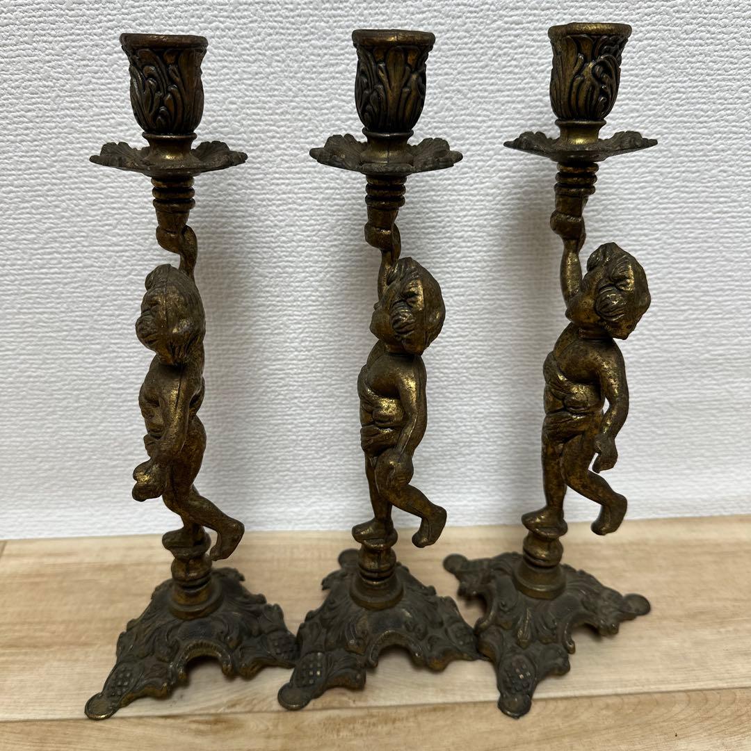 イタリア製☆キャンドルスタンド☆燭台 真鍮