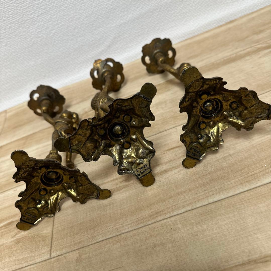 イタリア製☆キャンドルスタンド☆燭台 真鍮