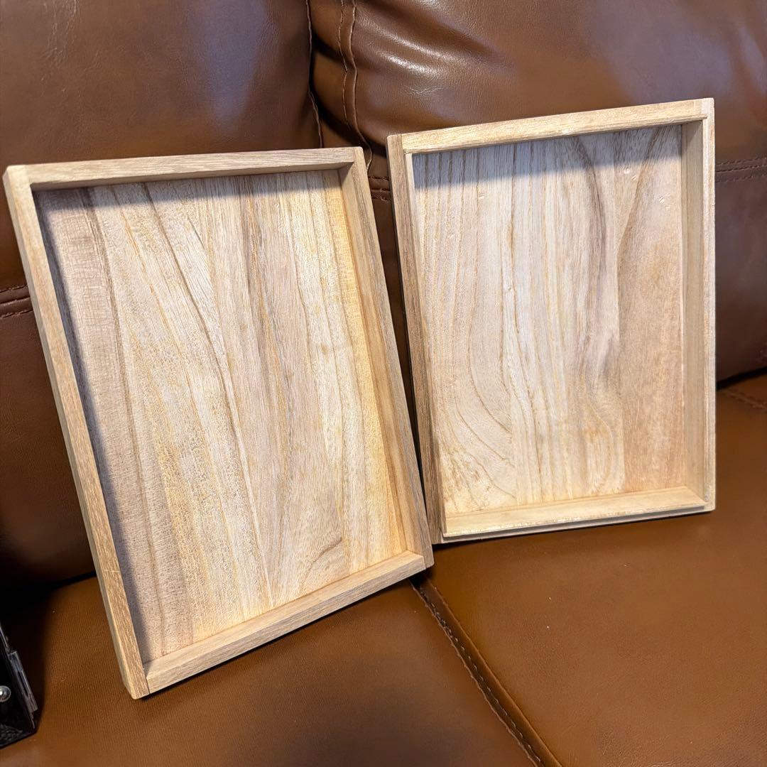 シルバー　二重フォトフレーム　木製、ガラス板　アンティーク