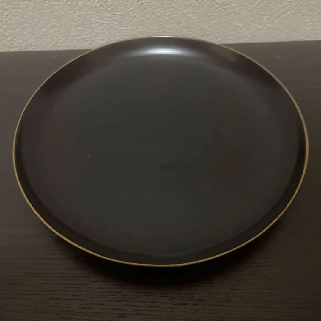 豪華掘り出し物！【昭和初期レトロ•骨董品】黒漆　銘々盆揃い《20枚セット》