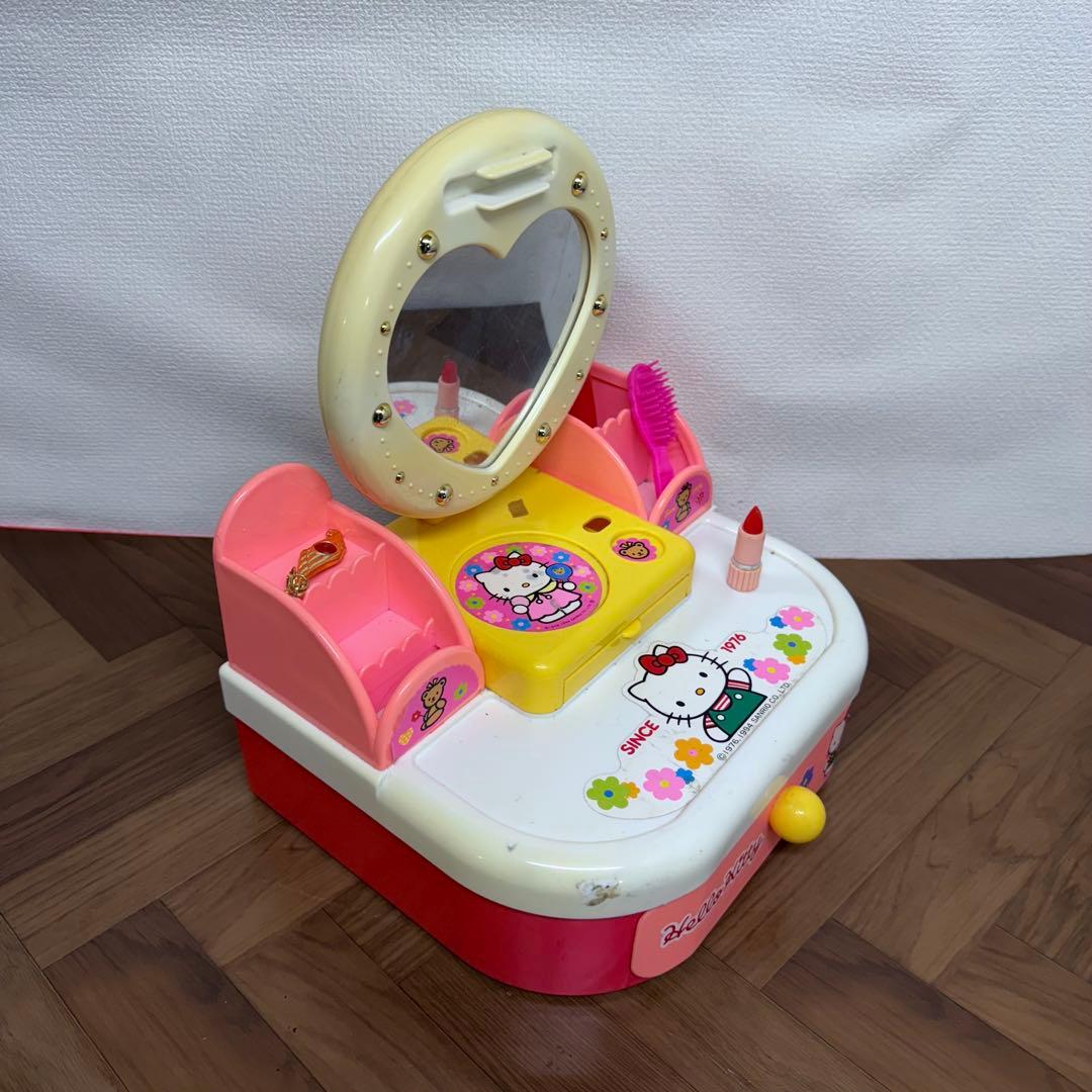 ハローキティ ドレッサー おもちゃ 当時物 レトロ お化粧 メイク 鏡