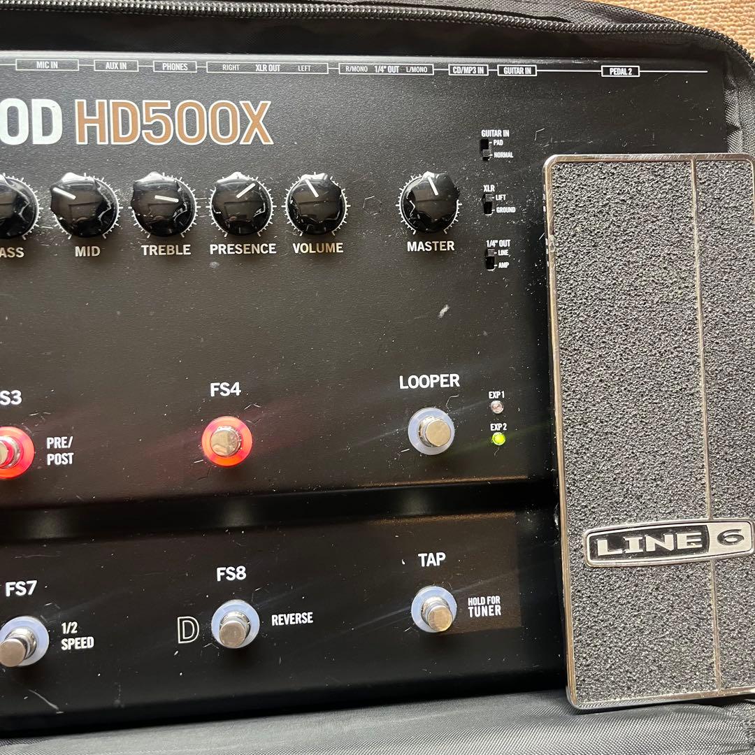 LINE6 POD HD500X マルチエフェクター＆専用ケース