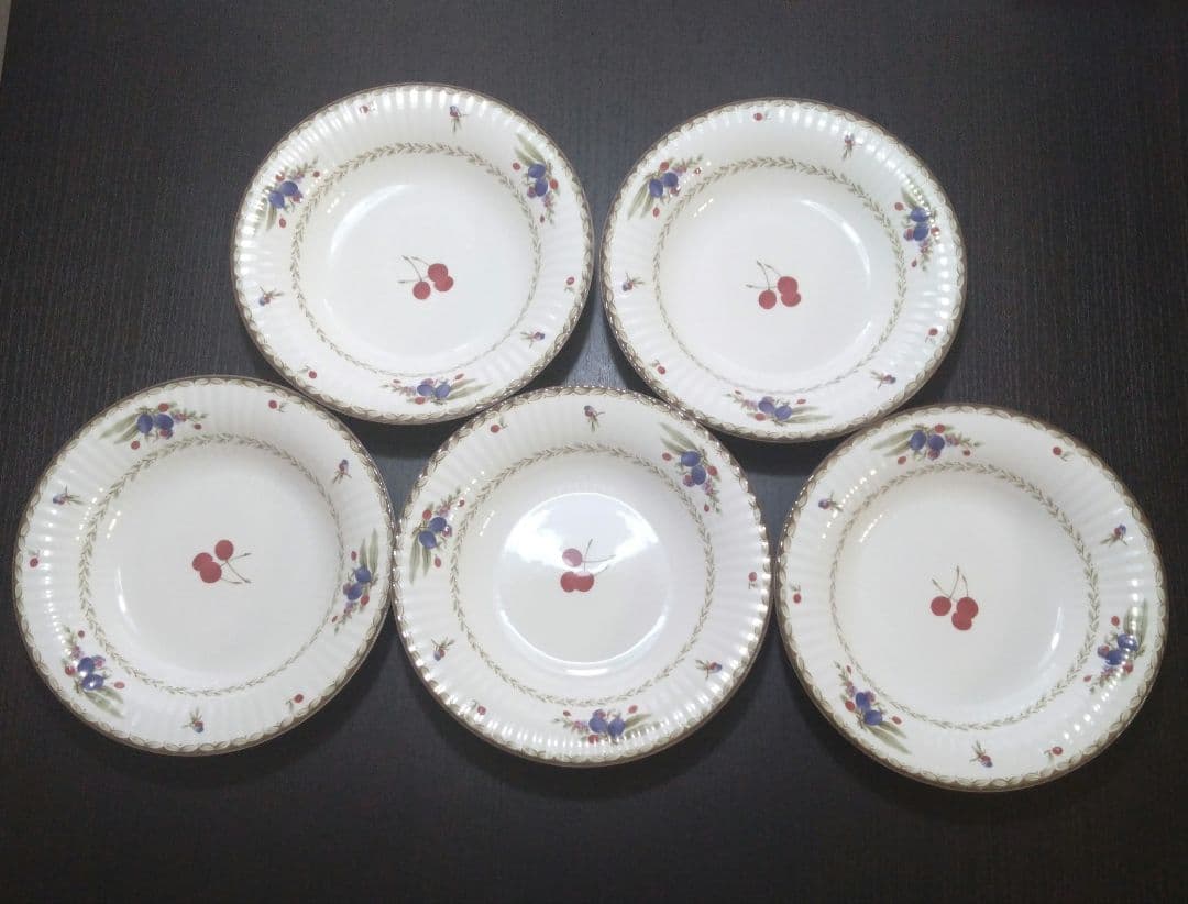 ノリタケクラフトーン チェリータイム 深皿 セット【未使用】 ノリタケ