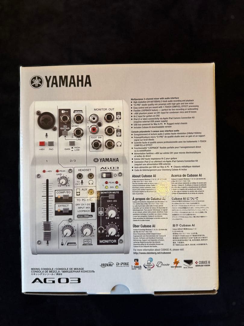 【付属品完備】YAMAHA AG03 オーディオインターフェース