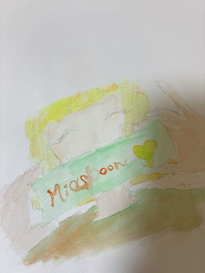 私が書いた水彩画♥
