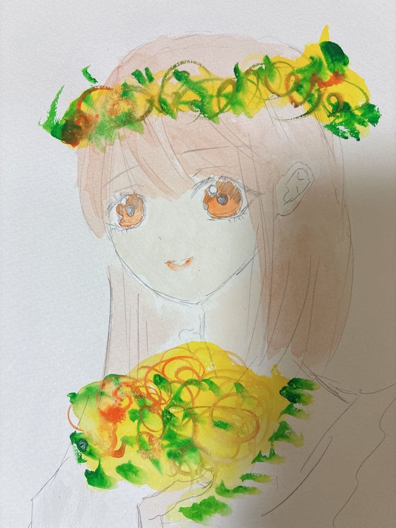 私が書いた水彩画♥