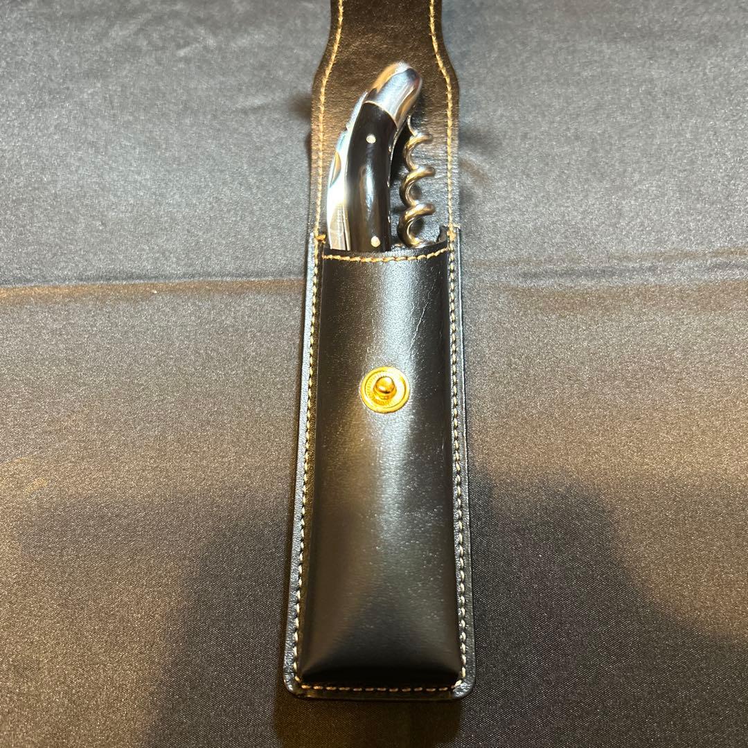 ラギオール アン オブラック ソムリエナイフ　レザーケース付き
