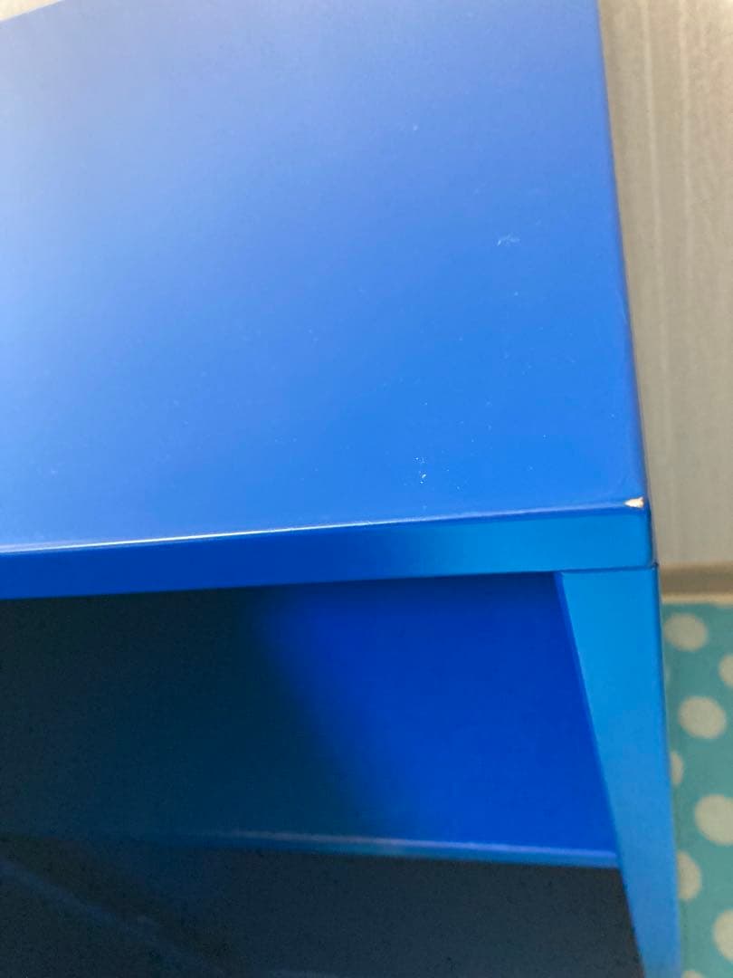 廃盤品　イケアリックスフルトブルーキャビネット（足無し）　希少品LIXHULT