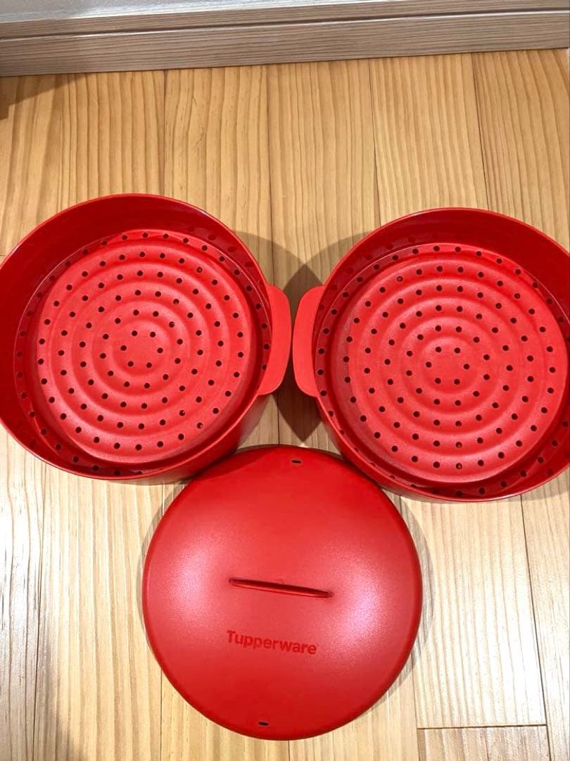 【未使用】Tupperware スチームイット2段式 蒸し器
