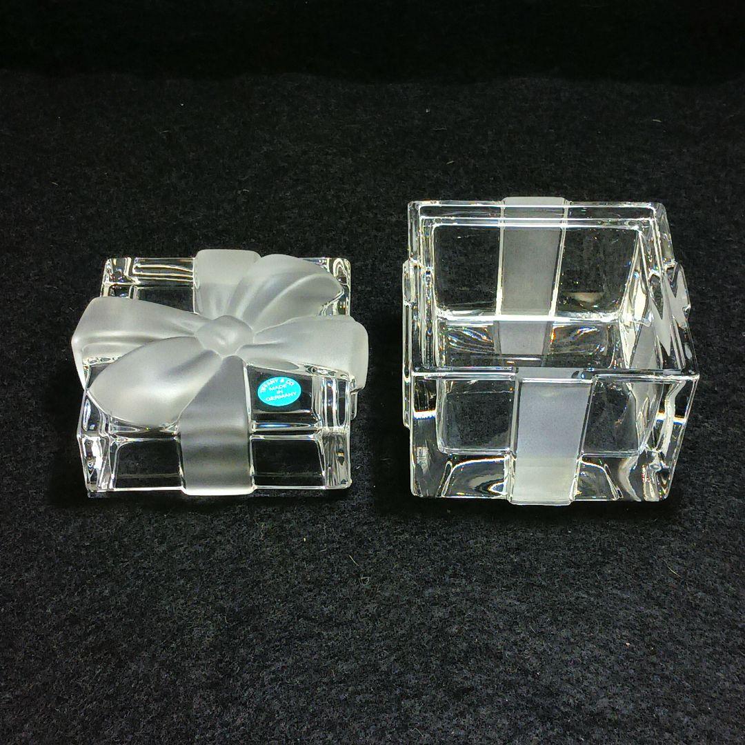 Y3301-1 ティファニー ガラスケース ジュエリーBOX　ひ