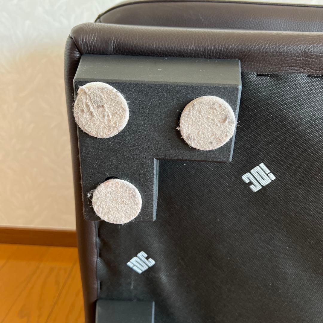 IDC 大塚家具 オットマン スツール 本革 レザー ブラウン 美品