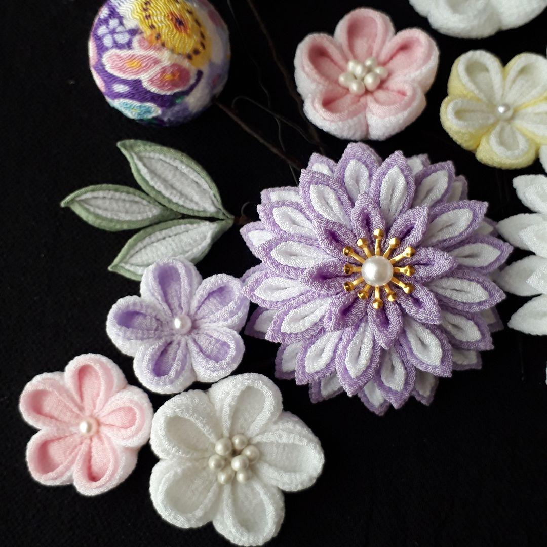 つまみ細工　髪飾り　卒業式　成人式　和装小物