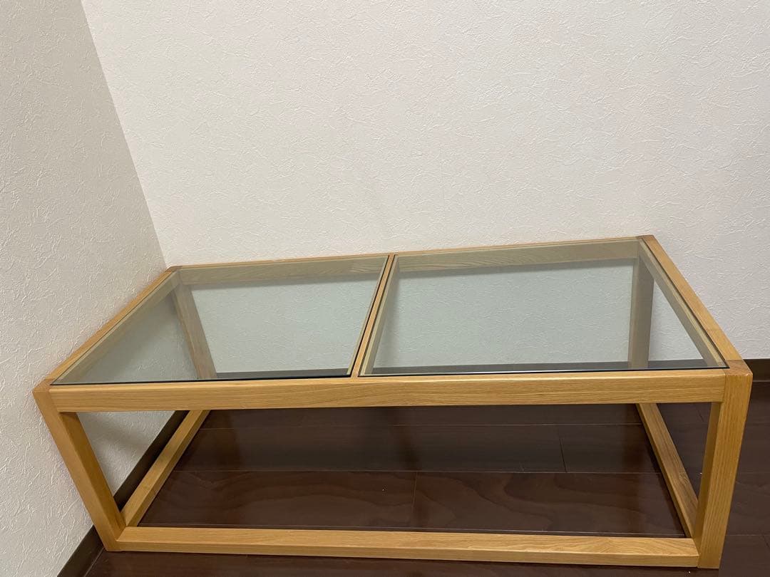 LOWYA ガラステーブル