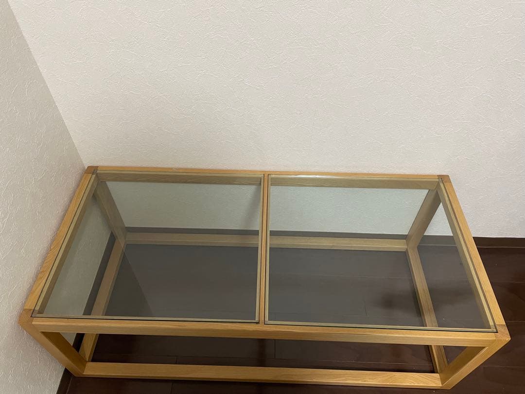 LOWYA ガラステーブル