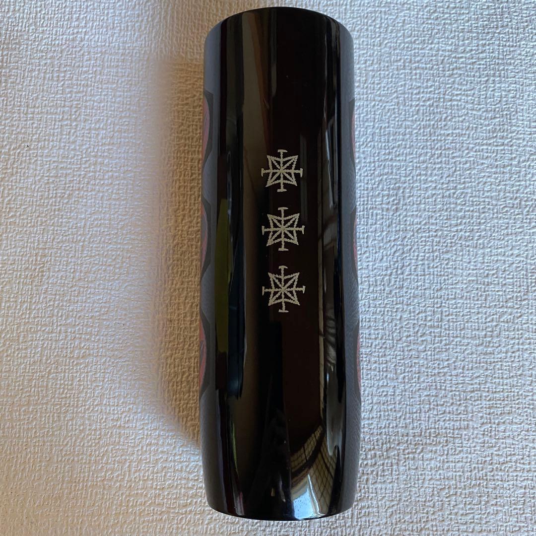 希少✨日展作家 乃生須将己作 花生　花器　花瓶　木製漆器　伝統工芸　漆芸　蒟醤塗